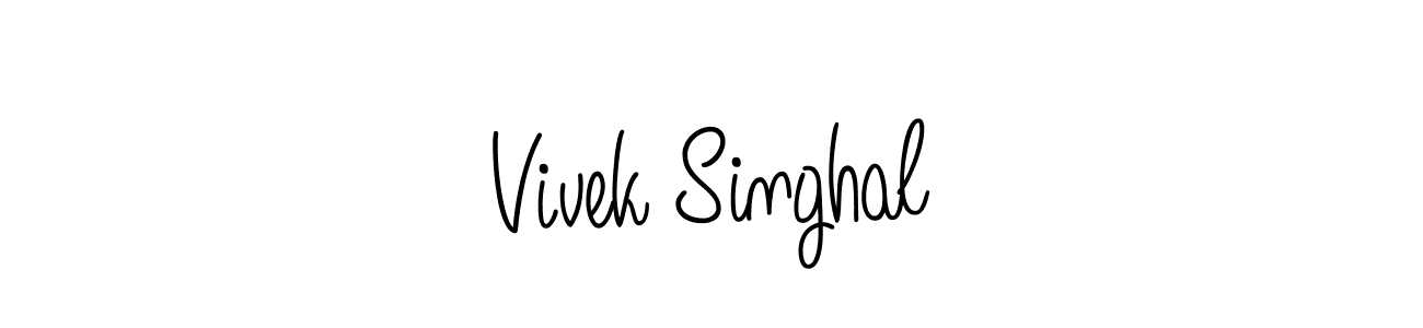 How to Draw Vivek Singhal signature style? Angelique-Rose-font-FFP is a latest design signature styles for name Vivek Singhal. Vivek Singhal signature style 5 images and pictures png