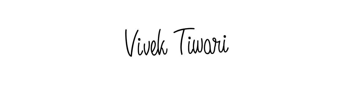 Design your own signature with our free online signature maker. With this signature software, you can create a handwritten (Angelique-Rose-font-FFP) signature for name Vivek Tiwari. Vivek Tiwari signature style 5 images and pictures png