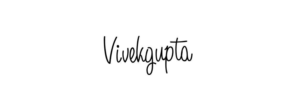 You should practise on your own different ways (Angelique-Rose-font-FFP) to write your name (Vivekgupta) in signature. don't let someone else do it for you. Vivekgupta signature style 5 images and pictures png