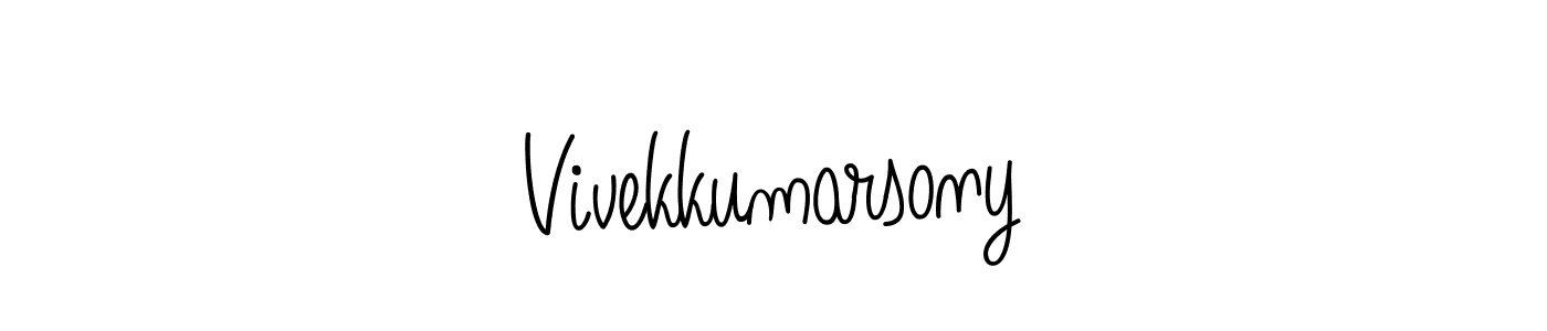 Angelique-Rose-font-FFP is a professional signature style that is perfect for those who want to add a touch of class to their signature. It is also a great choice for those who want to make their signature more unique. Get Vivekkumarsony name to fancy signature for free. Vivekkumarsony signature style 5 images and pictures png