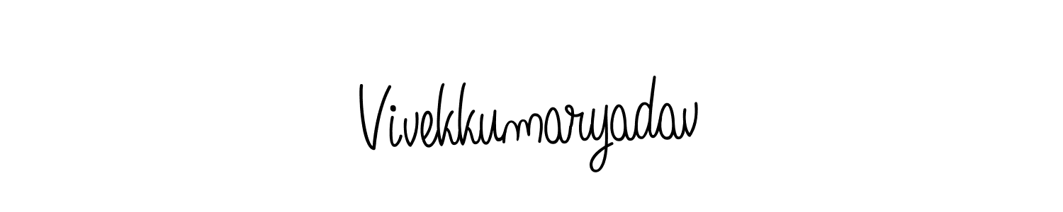 Design your own signature with our free online signature maker. With this signature software, you can create a handwritten (Angelique-Rose-font-FFP) signature for name Vivekkumaryadav. Vivekkumaryadav signature style 5 images and pictures png