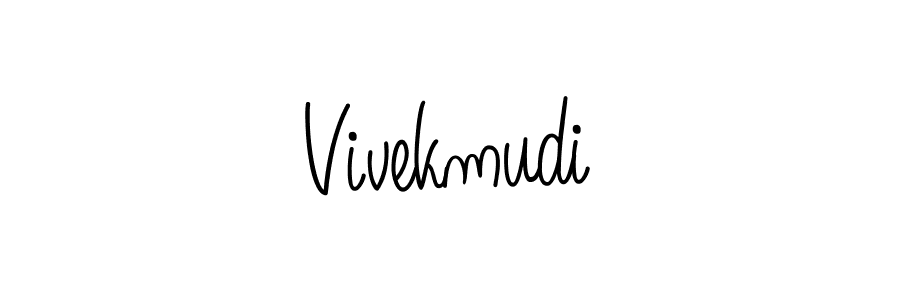 How to make Vivekmudi signature? Angelique-Rose-font-FFP is a professional autograph style. Create handwritten signature for Vivekmudi name. Vivekmudi signature style 5 images and pictures png