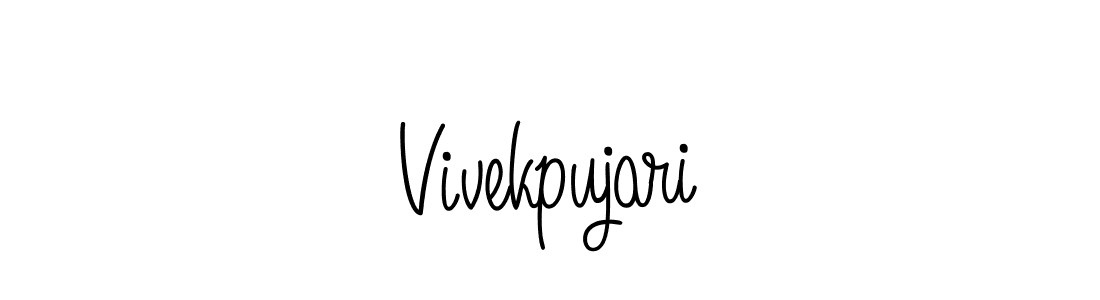 if you are searching for the best signature style for your name Vivekpujari. so please give up your signature search. here we have designed multiple signature styles  using Angelique-Rose-font-FFP. Vivekpujari signature style 5 images and pictures png