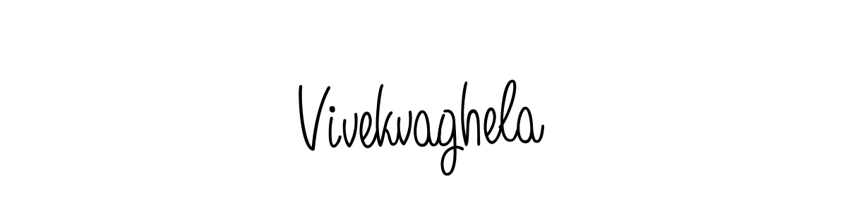 How to make Vivekvaghela signature? Angelique-Rose-font-FFP is a professional autograph style. Create handwritten signature for Vivekvaghela name. Vivekvaghela signature style 5 images and pictures png