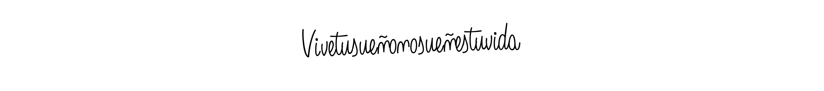 Make a beautiful signature design for name Vivetusueñonosueñestuvida. Use this online signature maker to create a handwritten signature for free. Vivetusueñonosueñestuvida signature style 5 images and pictures png