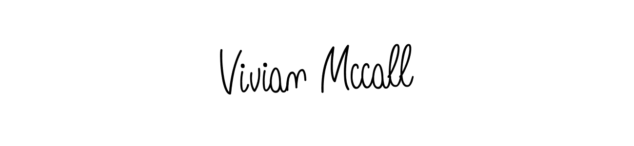 Design your own signature with our free online signature maker. With this signature software, you can create a handwritten (Angelique-Rose-font-FFP) signature for name Vivian Mccall. Vivian Mccall signature style 5 images and pictures png