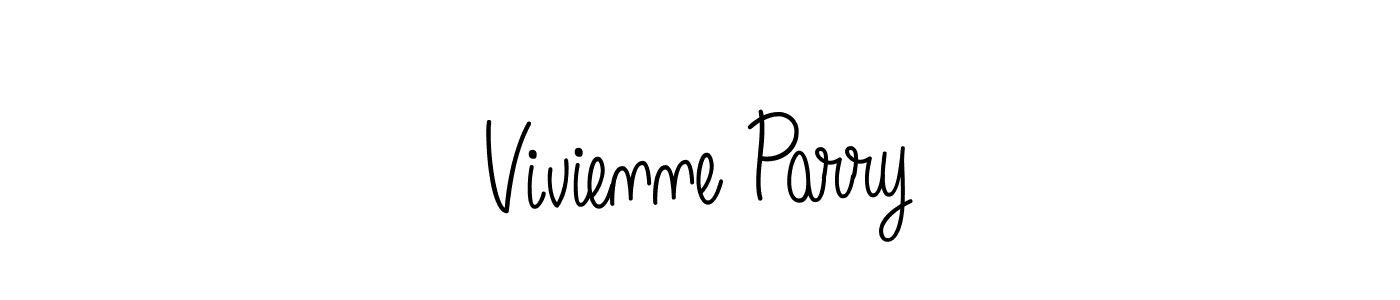 How to make Vivienne Parry name signature. Use Angelique-Rose-font-FFP style for creating short signs online. This is the latest handwritten sign. Vivienne Parry signature style 5 images and pictures png