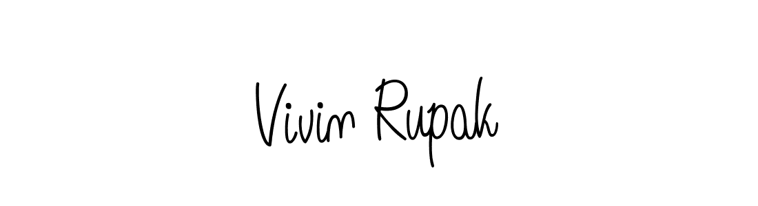 This is the best signature style for the Vivin Rupak name. Also you like these signature font (Angelique-Rose-font-FFP). Mix name signature. Vivin Rupak signature style 5 images and pictures png