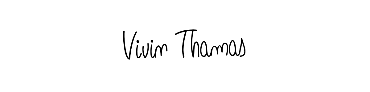 How to make Vivin Thamas signature? Angelique-Rose-font-FFP is a professional autograph style. Create handwritten signature for Vivin Thamas name. Vivin Thamas signature style 5 images and pictures png