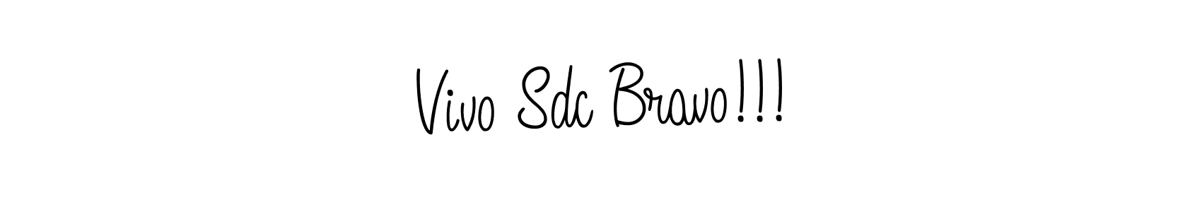 Vivo Sdc Bravo!!! stylish signature style. Best Handwritten Sign (Angelique-Rose-font-FFP) for my name. Handwritten Signature Collection Ideas for my name Vivo Sdc Bravo!!!. Vivo Sdc Bravo!!! signature style 5 images and pictures png