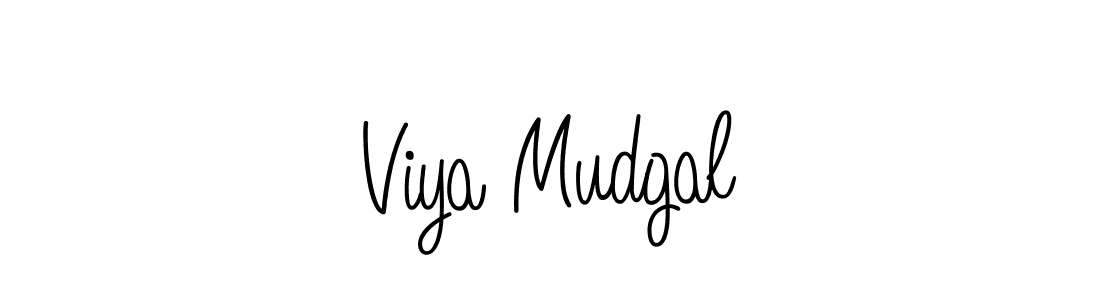 Create a beautiful signature design for name Viya Mudgal. With this signature (Angelique-Rose-font-FFP) fonts, you can make a handwritten signature for free. Viya Mudgal signature style 5 images and pictures png