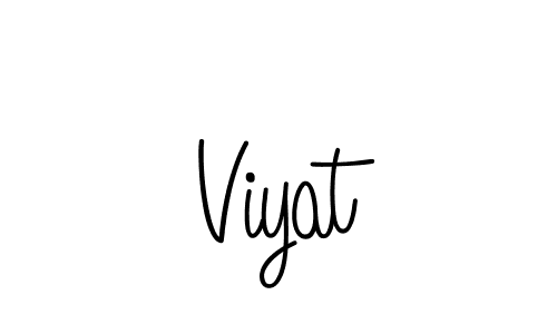 Make a beautiful signature design for name Viyat. With this signature (Angelique-Rose-font-FFP) style, you can create a handwritten signature for free. Viyat signature style 5 images and pictures png