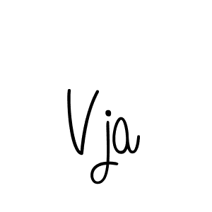 Design your own signature with our free online signature maker. With this signature software, you can create a handwritten (Angelique-Rose-font-FFP) signature for name Vja. Vja signature style 5 images and pictures png