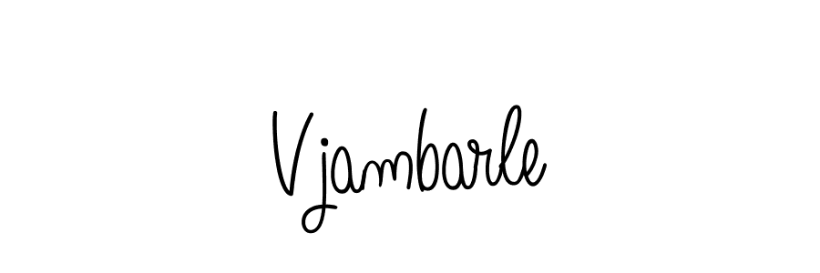 You should practise on your own different ways (Angelique-Rose-font-FFP) to write your name (Vjambarle) in signature. don't let someone else do it for you. Vjambarle signature style 5 images and pictures png