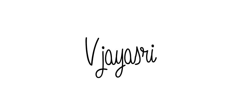 Make a beautiful signature design for name Vjayasri. With this signature (Angelique-Rose-font-FFP) style, you can create a handwritten signature for free. Vjayasri signature style 5 images and pictures png