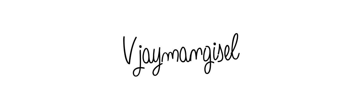if you are searching for the best signature style for your name Vjaymangisel. so please give up your signature search. here we have designed multiple signature styles  using Angelique-Rose-font-FFP. Vjaymangisel signature style 5 images and pictures png