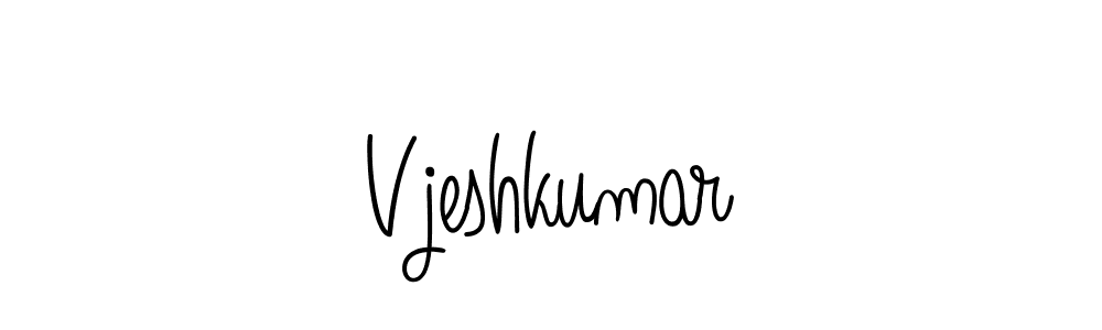 Also we have Vjeshkumar name is the best signature style. Create professional handwritten signature collection using Angelique-Rose-font-FFP autograph style. Vjeshkumar signature style 5 images and pictures png
