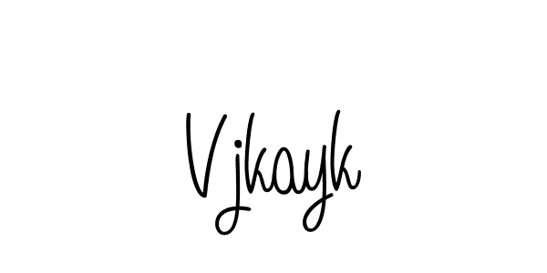 How to make Vjkayk signature? Angelique-Rose-font-FFP is a professional autograph style. Create handwritten signature for Vjkayk name. Vjkayk signature style 5 images and pictures png