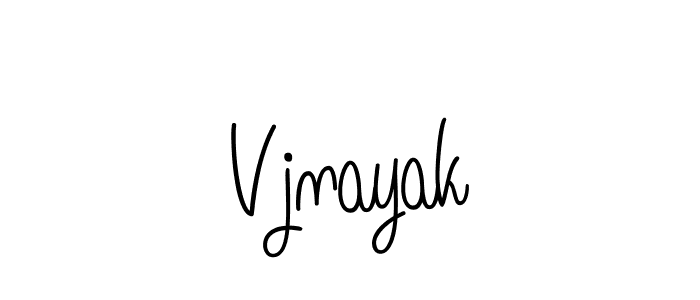 Vjnayak stylish signature style. Best Handwritten Sign (Angelique-Rose-font-FFP) for my name. Handwritten Signature Collection Ideas for my name Vjnayak. Vjnayak signature style 5 images and pictures png