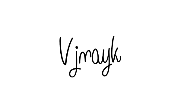 The best way (Angelique-Rose-font-FFP) to make a short signature is to pick only two or three words in your name. The name Vjnayk include a total of six letters. For converting this name. Vjnayk signature style 5 images and pictures png