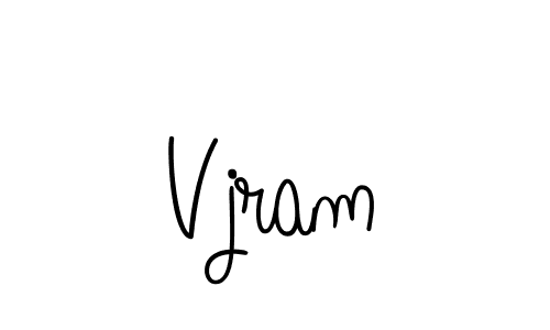 You should practise on your own different ways (Angelique-Rose-font-FFP) to write your name (Vjram) in signature. don't let someone else do it for you. Vjram signature style 5 images and pictures png