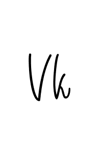 You should practise on your own different ways (Angelique-Rose-font-FFP) to write your name (Vk) in signature. don't let someone else do it for you. Vk signature style 5 images and pictures png