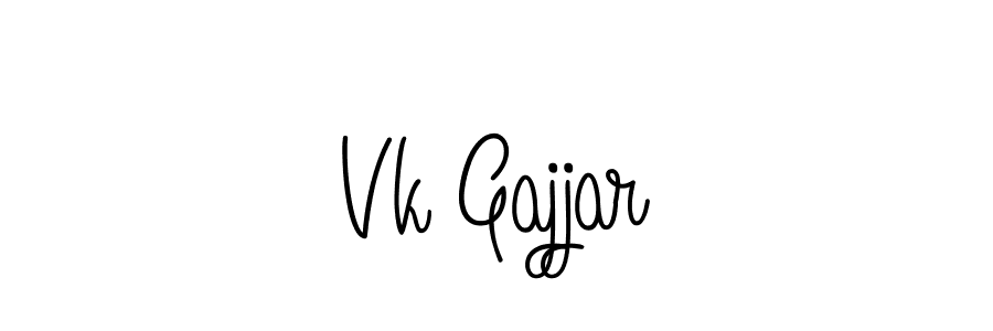 Also we have Vk Gajjar name is the best signature style. Create professional handwritten signature collection using Angelique-Rose-font-FFP autograph style. Vk Gajjar signature style 5 images and pictures png