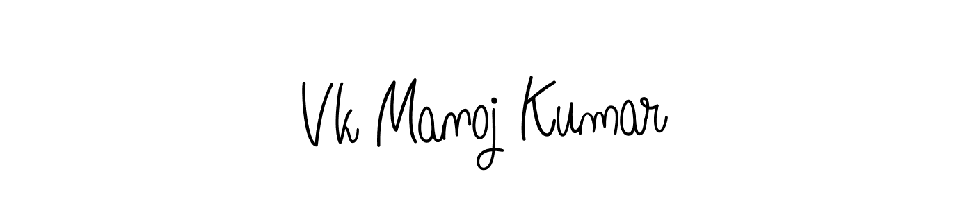 Similarly Angelique-Rose-font-FFP is the best handwritten signature design. Signature creator online .You can use it as an online autograph creator for name Vk Manoj Kumar. Vk Manoj Kumar signature style 5 images and pictures png