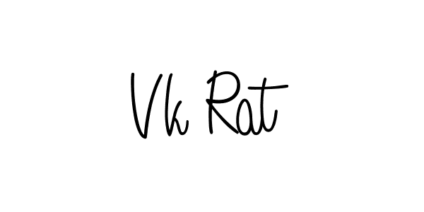 Vk Rat stylish signature style. Best Handwritten Sign (Angelique-Rose-font-FFP) for my name. Handwritten Signature Collection Ideas for my name Vk Rat. Vk Rat signature style 5 images and pictures png