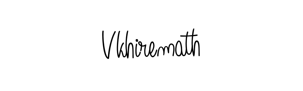 Create a beautiful signature design for name Vkhiremath. With this signature (Angelique-Rose-font-FFP) fonts, you can make a handwritten signature for free. Vkhiremath signature style 5 images and pictures png