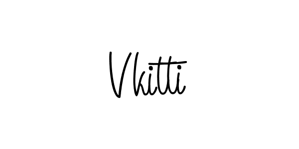 The best way (Angelique-Rose-font-FFP) to make a short signature is to pick only two or three words in your name. The name Vkitti include a total of six letters. For converting this name. Vkitti signature style 5 images and pictures png