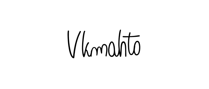 Also we have Vkmahto name is the best signature style. Create professional handwritten signature collection using Angelique-Rose-font-FFP autograph style. Vkmahto signature style 5 images and pictures png