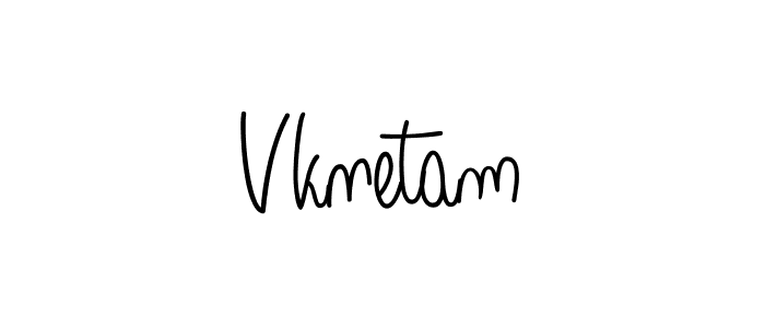 The best way (Angelique-Rose-font-FFP) to make a short signature is to pick only two or three words in your name. The name Vknetam include a total of six letters. For converting this name. Vknetam signature style 5 images and pictures png