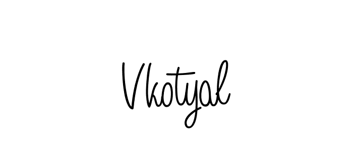 Best and Professional Signature Style for Vkotyal. Angelique-Rose-font-FFP Best Signature Style Collection. Vkotyal signature style 5 images and pictures png