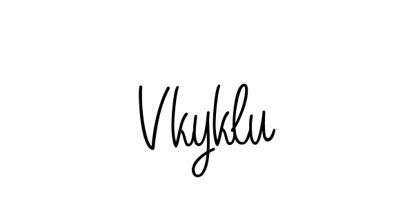 How to make Vkyklu signature? Angelique-Rose-font-FFP is a professional autograph style. Create handwritten signature for Vkyklu name. Vkyklu signature style 5 images and pictures png