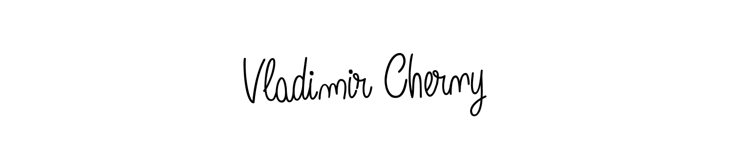 How to make Vladimir Cherny name signature. Use Angelique-Rose-font-FFP style for creating short signs online. This is the latest handwritten sign. Vladimir Cherny signature style 5 images and pictures png