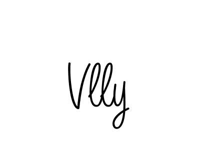 Use a signature maker to create a handwritten signature online. With this signature software, you can design (Angelique-Rose-font-FFP) your own signature for name Vlly. Vlly signature style 5 images and pictures png