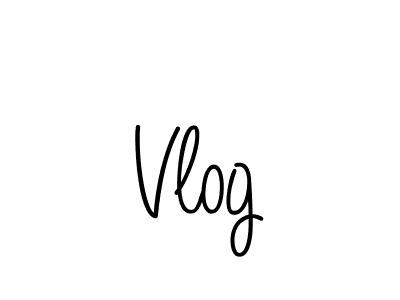 The best way (Angelique-Rose-font-FFP) to make a short signature is to pick only two or three words in your name. The name Vlog include a total of six letters. For converting this name. Vlog signature style 5 images and pictures png