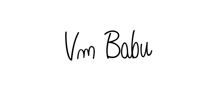 Best and Professional Signature Style for Vm Babu. Angelique-Rose-font-FFP Best Signature Style Collection. Vm Babu signature style 5 images and pictures png
