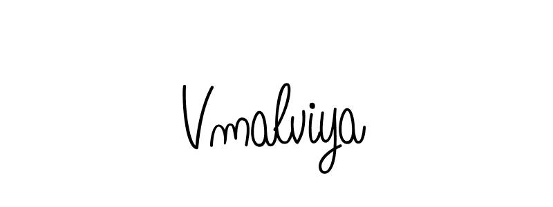 How to make Vmalviya signature? Angelique-Rose-font-FFP is a professional autograph style. Create handwritten signature for Vmalviya name. Vmalviya signature style 5 images and pictures png