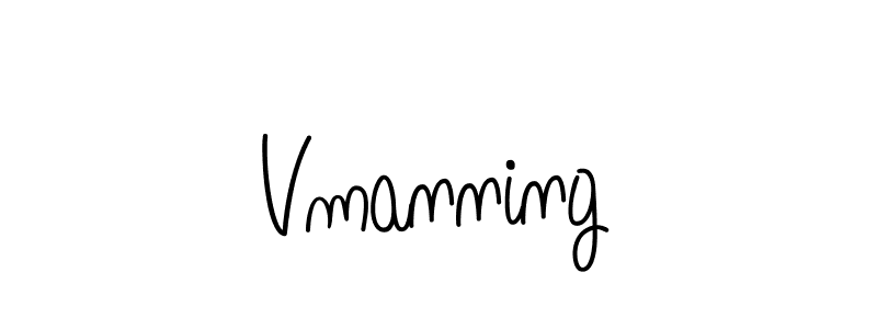 How to make Vmanning signature? Angelique-Rose-font-FFP is a professional autograph style. Create handwritten signature for Vmanning name. Vmanning signature style 5 images and pictures png
