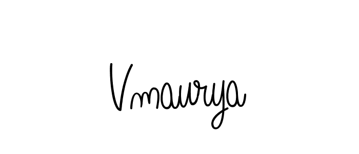 You should practise on your own different ways (Angelique-Rose-font-FFP) to write your name (Vmaurya) in signature. don't let someone else do it for you. Vmaurya signature style 5 images and pictures png