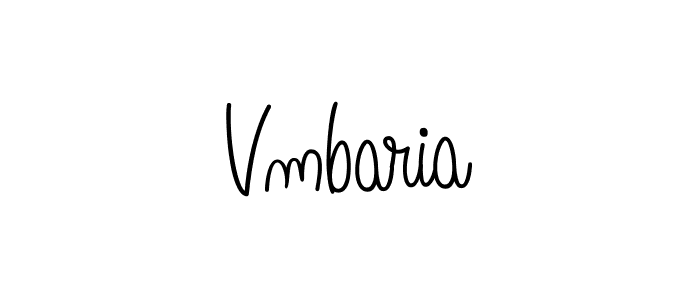 Use a signature maker to create a handwritten signature online. With this signature software, you can design (Angelique-Rose-font-FFP) your own signature for name Vmbaria. Vmbaria signature style 5 images and pictures png