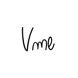 The best way (Angelique-Rose-font-FFP) to make a short signature is to pick only two or three words in your name. The name Vme include a total of six letters. For converting this name. Vme signature style 5 images and pictures png