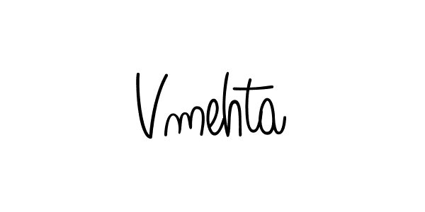 Design your own signature with our free online signature maker. With this signature software, you can create a handwritten (Angelique-Rose-font-FFP) signature for name Vmehta. Vmehta signature style 5 images and pictures png