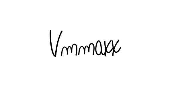 Make a beautiful signature design for name Vmmaxx. With this signature (Angelique-Rose-font-FFP) style, you can create a handwritten signature for free. Vmmaxx signature style 5 images and pictures png