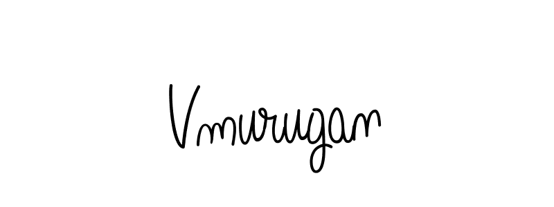 Create a beautiful signature design for name Vmurugan. With this signature (Angelique-Rose-font-FFP) fonts, you can make a handwritten signature for free. Vmurugan signature style 5 images and pictures png