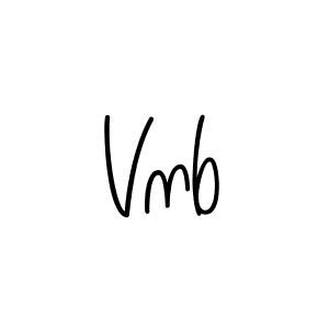 How to make Vnb name signature. Use Angelique-Rose-font-FFP style for creating short signs online. This is the latest handwritten sign. Vnb signature style 5 images and pictures png