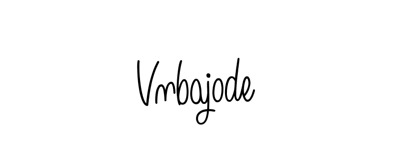 The best way (Angelique-Rose-font-FFP) to make a short signature is to pick only two or three words in your name. The name Vnbajode include a total of six letters. For converting this name. Vnbajode signature style 5 images and pictures png