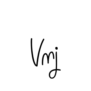 Create a beautiful signature design for name Vnj. With this signature (Angelique-Rose-font-FFP) fonts, you can make a handwritten signature for free. Vnj signature style 5 images and pictures png
